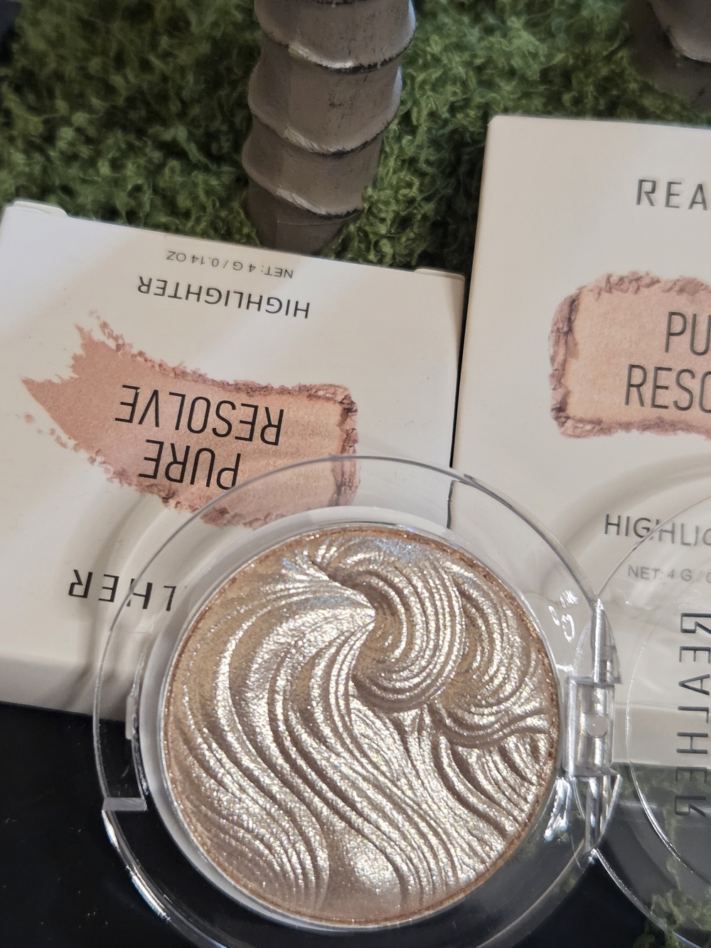 REALHER Pure Resolve Highlighter 4g/0.14oz x2 – New Sealed